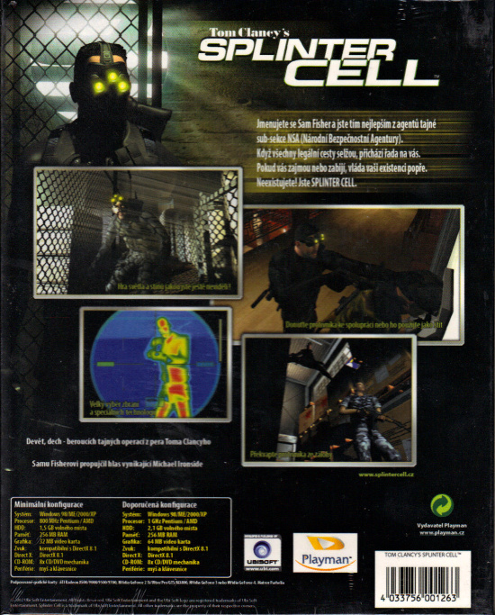 Pc hra splinter cell